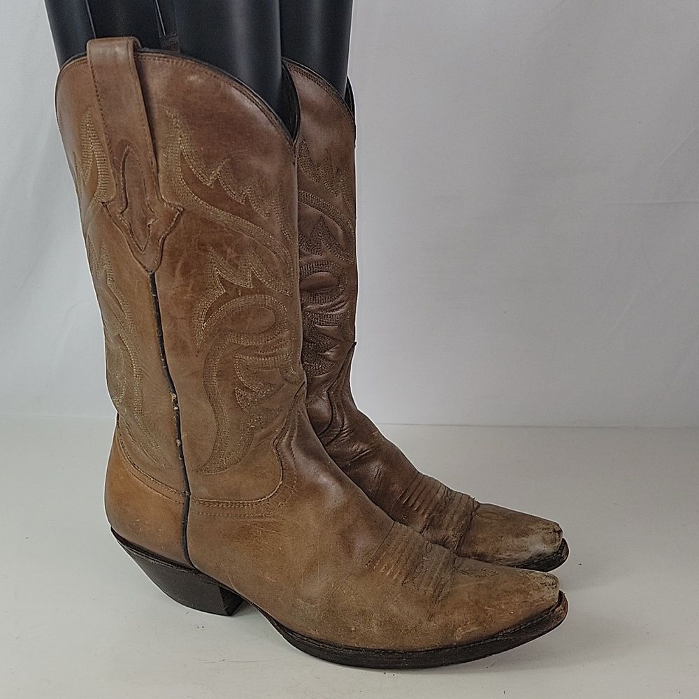 Resistol Ranch Brown Leather Women's Western Boots